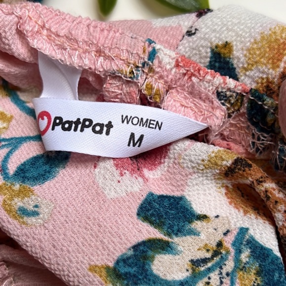 NWOT pat pat mommy & me pink floral romper - Picture 6 of 8